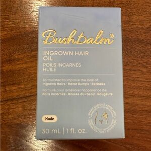 NIB BushBalm Ingrown Hair Oil, Nude, 1 fl oz
